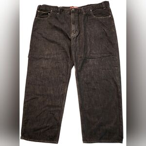 Arizona Jeans Co. Black Relaxed Fit Straight Leg Denim Men's 50 X 29